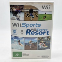 Wii Sports + Wii Sports Resort 2-Pack Nintendo Wii PAL Game Complete with Manual
