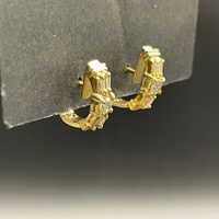 Ladies 14ct Yellow Gold Diamond Hoop Earrings