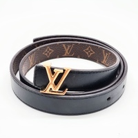 Louis Vuitton Calfskin Monogram 20mm 35.4 Inch LV Iconic Reversible Belt