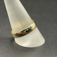 Mens 9ct Yellow Gold Plain Wedding Band Ring