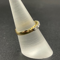 Ladies 18ct Yellow Gold Diamond Band Ring
