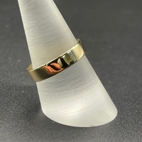 Unisex 9ct Yellow Gold Plain Band Ring