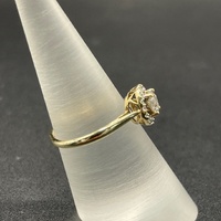 Ladies 9ct Yellow Gold Cubic Zirconia Ring