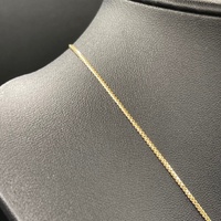 Ladies 9ct Yellow Gold Crown Trifari Snake Link Necklace