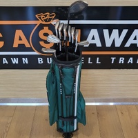 Assorted 10pc Golf Club Set – Mizuno JPX925 Irons, Cobra Aerojet Max Driver, Odyssey Putter, Stand Bag