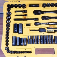 DeWalt DWMT45184-1 184pc Black Chrome Socket Set 1/4 3/8 1/2 Drive Metric SAE