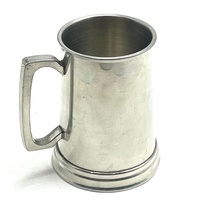 Vintage 1960s Perfection Plate Leadless Pewter Tankard - Mid-Century Beer Mug