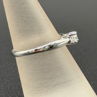 Ladies 10ct White Gold Diamond Engagement Ring