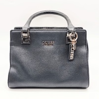 Guess Erica Triple Compartment Shoulder Bag Black Crossbody Strap