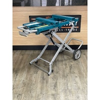 Makita Folding Miter Saw Stand Jobsite Trolley Wheels 100kg Capacity