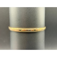 Ladies 9ct Yellow Gold Round Bangle
