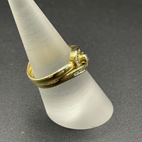 Ladies 18ct Yellow Gold Diamond Bridal Ring Set