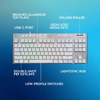 Logitech G915 X LIGHTSPEED TKL Low Profile Wireless Gaming Keyboard White