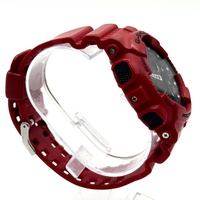 Casio G-Shock GA-100B Analog Digital Resin Strap Mens Red Watch 200m WR