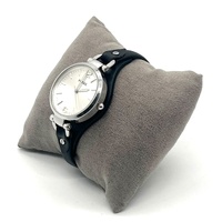 Fossil Georgia ES3199 Women Dress Silver Dial Leather Quartz 32mm Watch