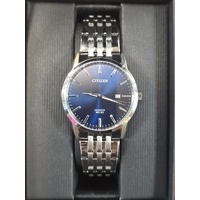 Citizen G112-S101417 Quartz Blue Sunray Dial Stainless Steel Mens Watch