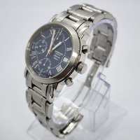 Raymond Weil Geneve Saxo Vintage 90s Automatic Blue Chronograph Mens Watch