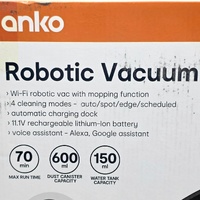 Anko 2-in-1 Robotic Vacuum & Mop with WiFi App Control