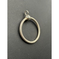 Ladies 925 Sterling Silver Pandora Moments O Pendant