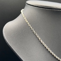 Ladies 925 Sterling Silver Belcher Link Necklace