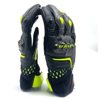 Dainese VR46 Sector Short Cuff Riding Gloves Size S 8 Black Yellow Motorcycle Gloves
