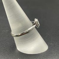 Ladies 9ct White Gold Diamond Cluster Ring