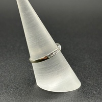 Ladies 9ct White Gold Diamond Band Ring