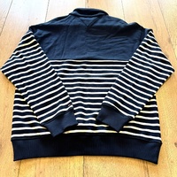 Tommy Hilfiger Placed Stripe 1/4 Zip Jumper XXL Men's Pullover Sweater Casual Knit Top