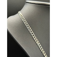Unisex 925 Sterling Silver Curb Link Necklace