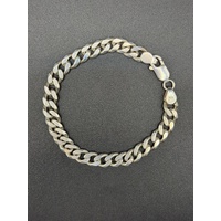 Unisex 925 Sterling Silver Curb Link Bracelet