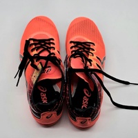 ASICS Cosmoracer MD Flash Coral Black Running Shoes G603Y-0690 Size US 7.5