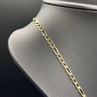 Unisex 9ct Yellow Gold Figaro Link Necklace