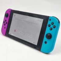 Nintendo Switch V2 Console HAC-001(-01) Neon Purple/Blue - Includes with Dock & Cords