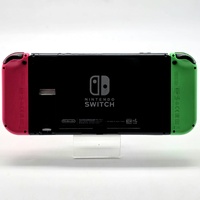 Nintendo Switch Neon Green Pink Handheld Gaming Console HAC-001 with Accessories