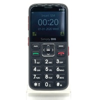 Simply Big B1000 4G SOS Senior Flip Mobile Phone Black Big Buttons Easy to Use