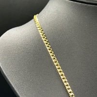 Unisex 18ct Yellow Gold Tight Curb Link Necklace