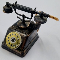 Vintage Rotary Telephone Metal Pencil Sharpener Antique Desk Collectible Office Decor
