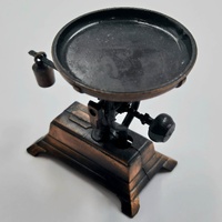 Antique Metal Balance Scale Pencil Sharpener Vintage Desktop Collectible Miniature