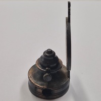 Antique Metal Pencil Sharpener Oil Lamp Vintage Miniature Collectible Desk Decor
