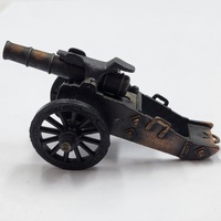 Antique Metal Pencil Sharpener Cannon Design Vintage Collectible Desktop Decor