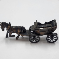 Antique Style Metal Pencil Sharpener Horse Drawn Carriage Vintage Desk Collectible