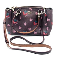 Coach F11932 Mini Christie Carryall In Wildflower Print Coated Canvas Satchel