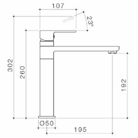 Caroma Luna Collection Brushed Nickel Sink Mixer Tap 68188BN4AF