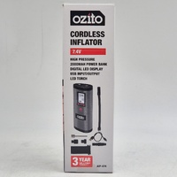 OZITO 7.4V Cordless Inflator Portable Air Pump Tyre Ball Bicycle Rechargeable