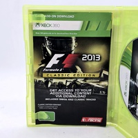 F1 Formula 1 2013 Classic Edition Xbox 360 Racing Game