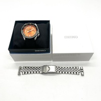 Seiko 5 Sports GMT 4R34-00A0 Automatic Orange Dial Mens Watch