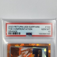 TOPPS 2023 Star Wars Return of the Jedi Sapphire #122 The Confrontation Orange PSA 10
