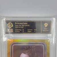 2023 Topps Star Wars Princess Leia Gold Foil #67 ICG 9 Mint Card