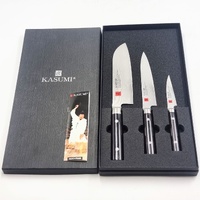 KASUMI VG-10 Super Stainless Steel 3 Piece Knife Set Japanese Kitchen Knives