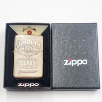 Zippo Jim Beam Windproof Pocket Lighter Refillable Metal Collectible Cigarette Lighter